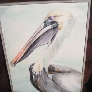 Pelican Canvas by Artist on beautiful Sarasota Gulf Coast 🆕SHIPS FAST😮‍💨⚡🚚